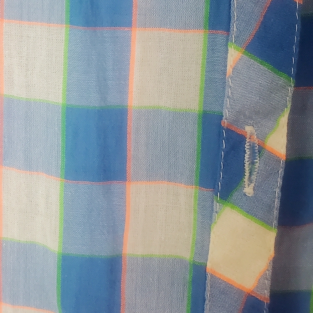 Columbia Blue and White Checkered Shirt - Picture 5 of 5